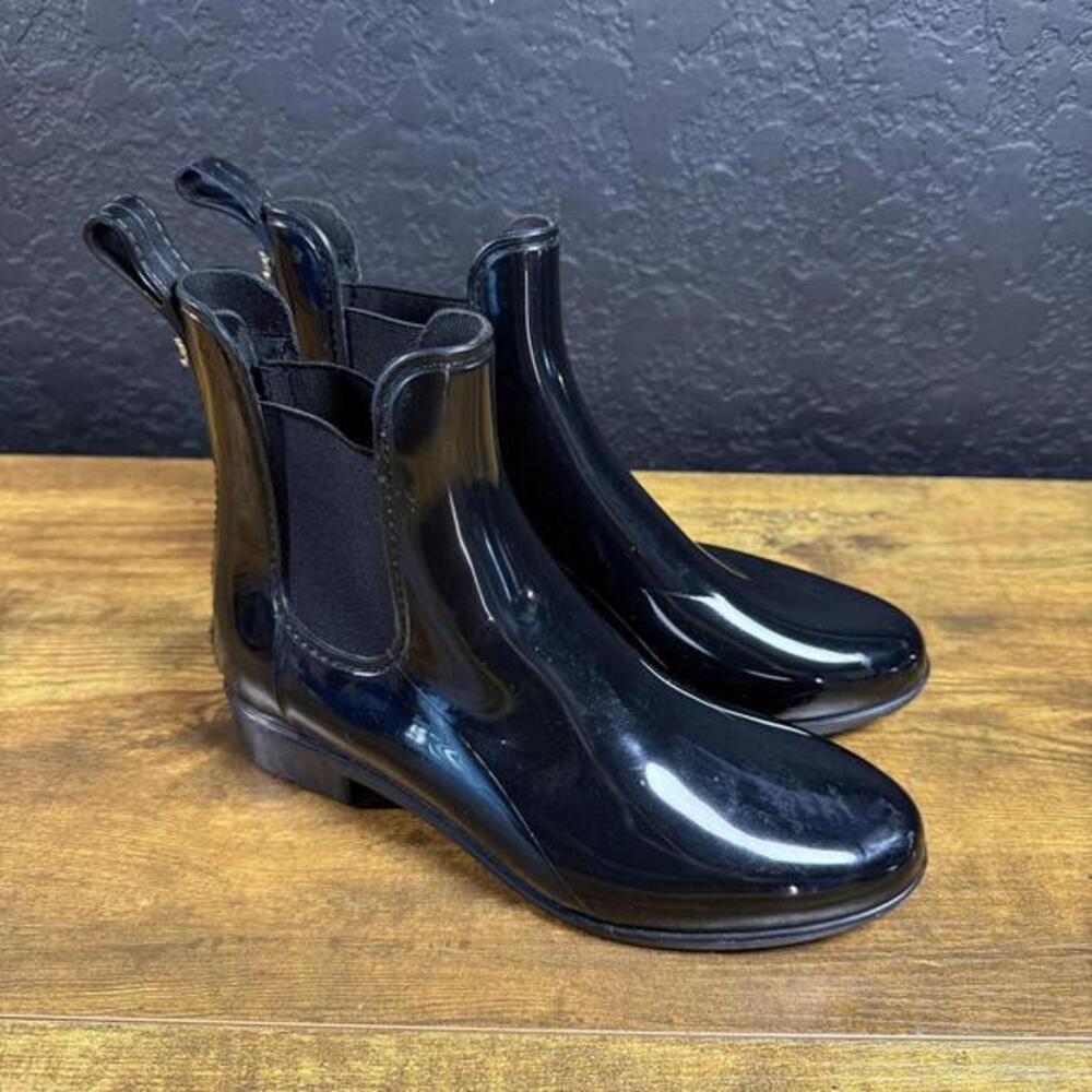 Sam Edelman Tinsley Black‎ Synthetic Rain Boots Women Size 5